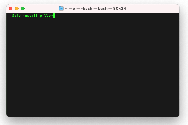 ModuleNotFoundError: No module named 'PIL' 에러 해결법