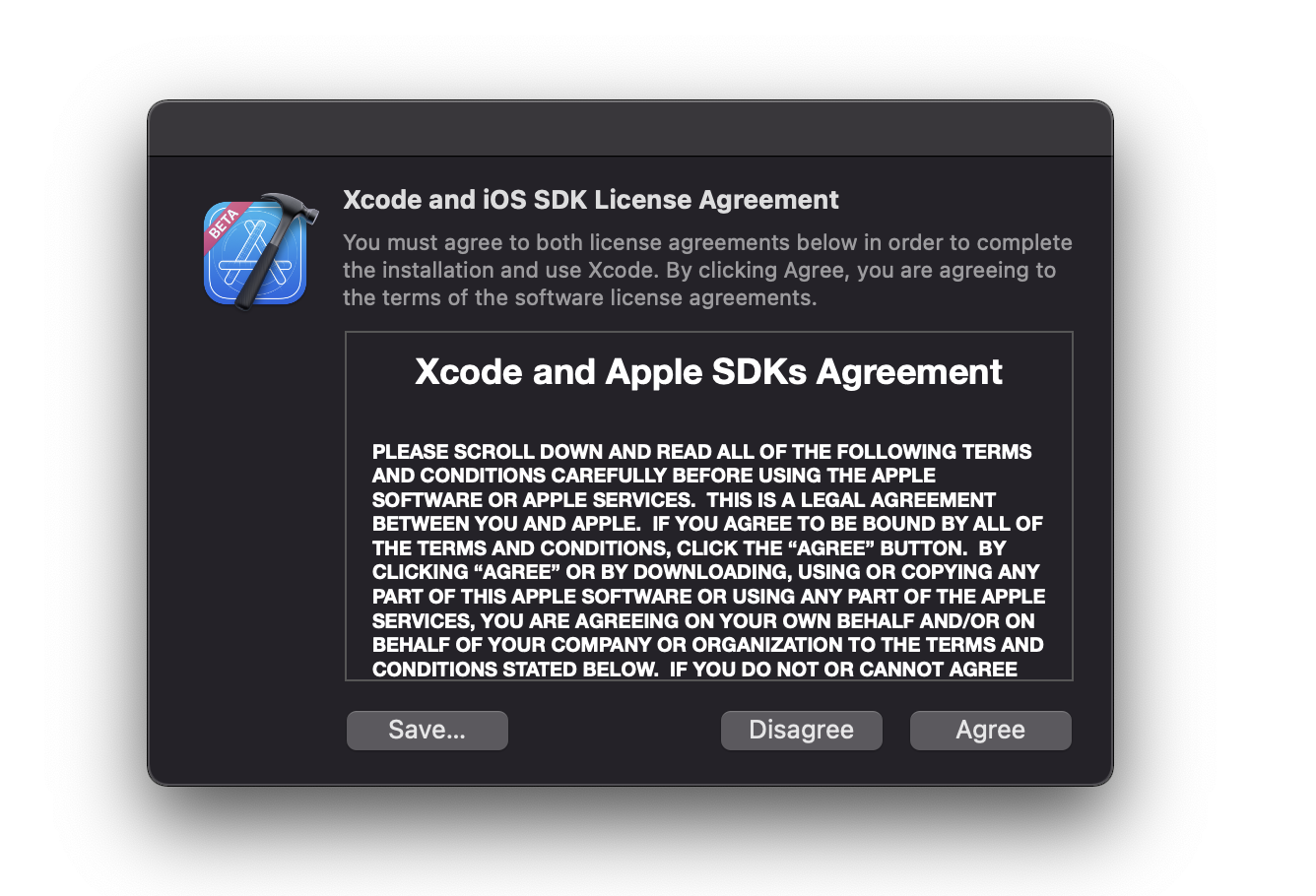 mac xcode 설치